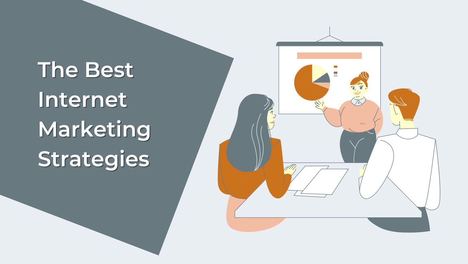 business employees planning to implement the best internet marketing strategies to their business