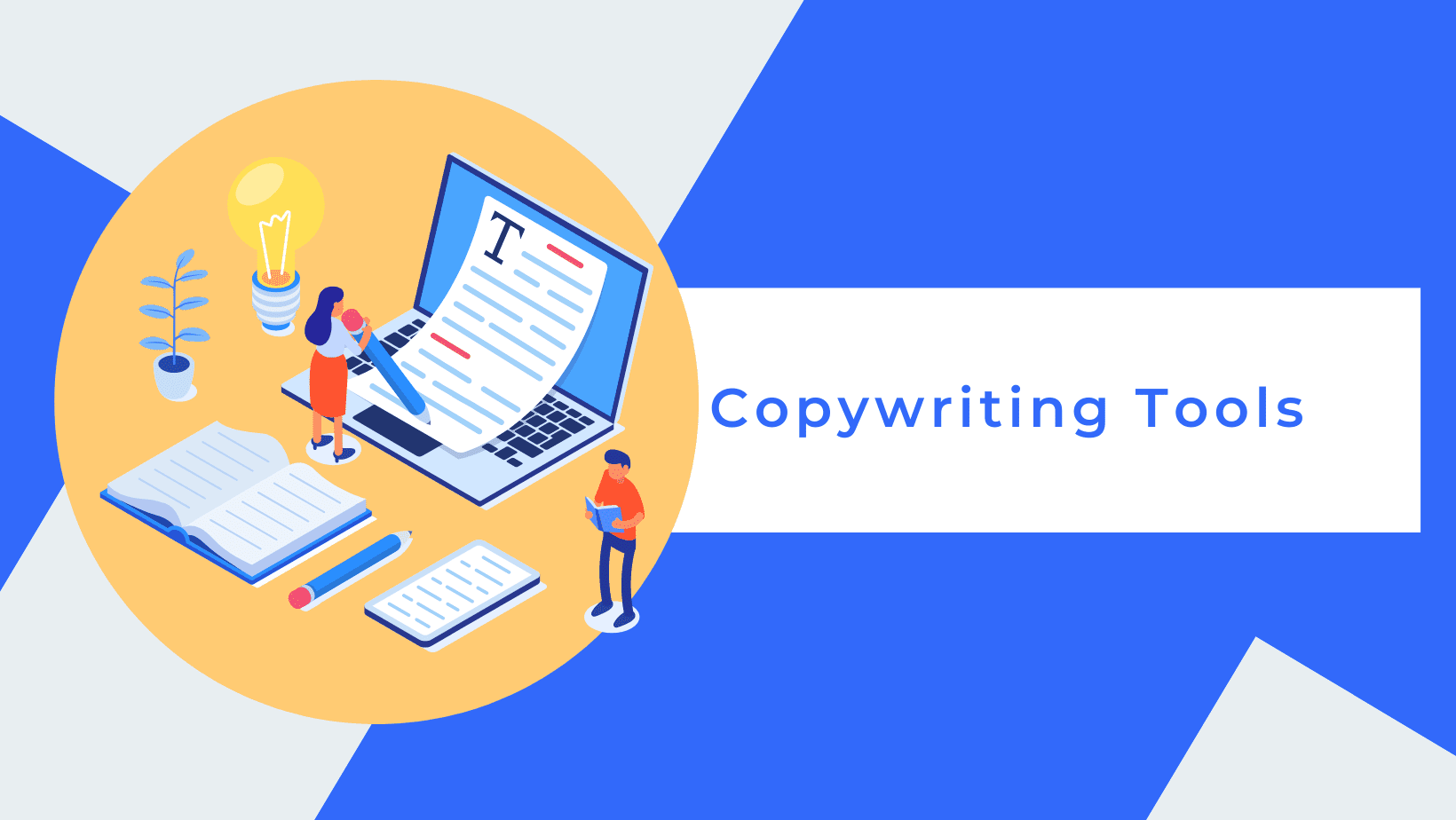 Marketers copywriting using tools that represent the copywriting tools