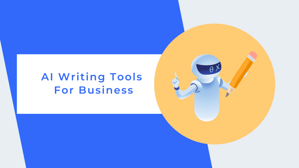 Title featured image for the best AI writing software blog